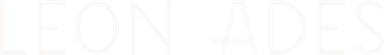 leon ades logo, his name in another font